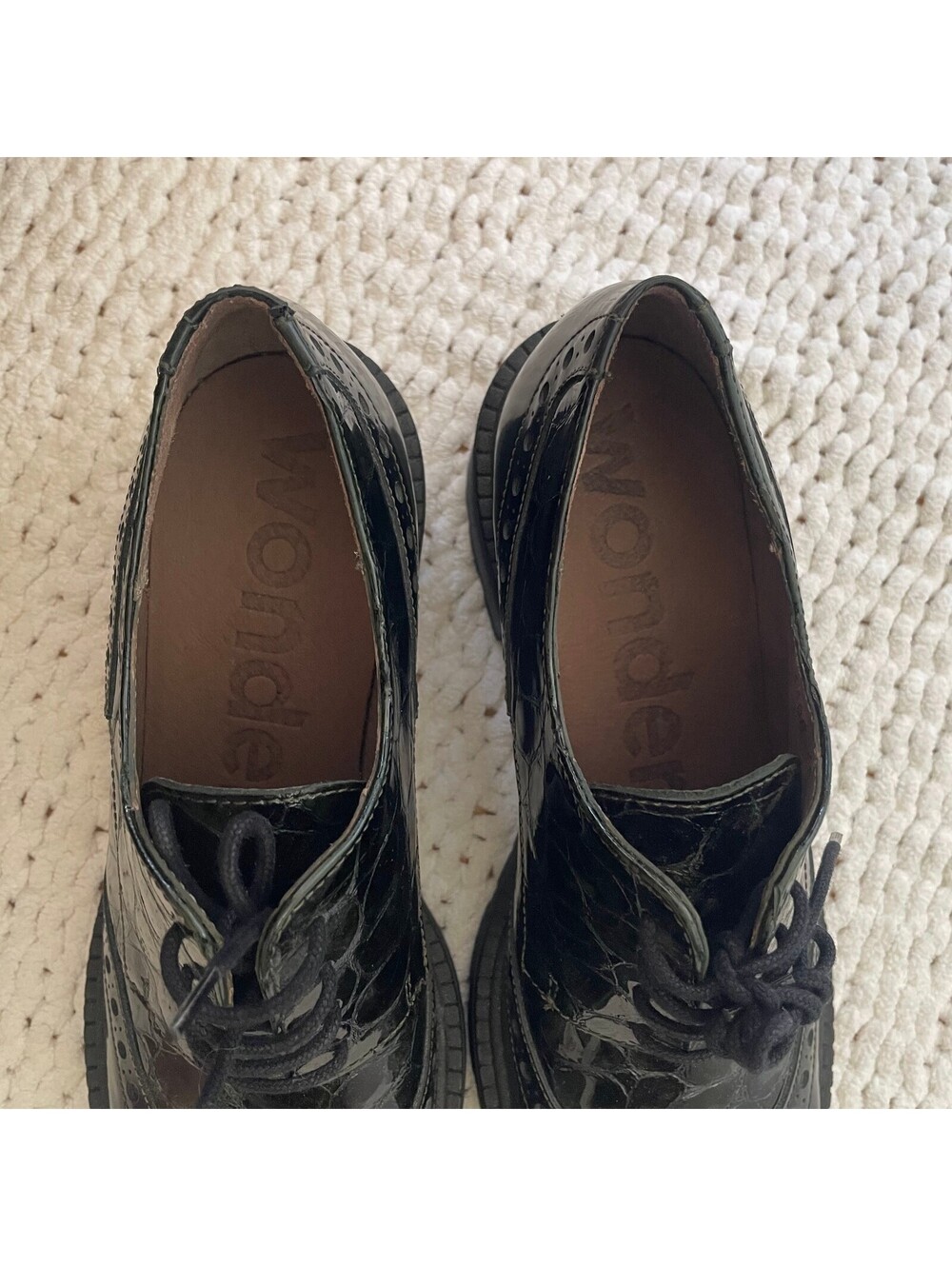 New Wonders Women's Snake-print Evelyn Heeled Loafers - Size 38 - Picture 3 of 7